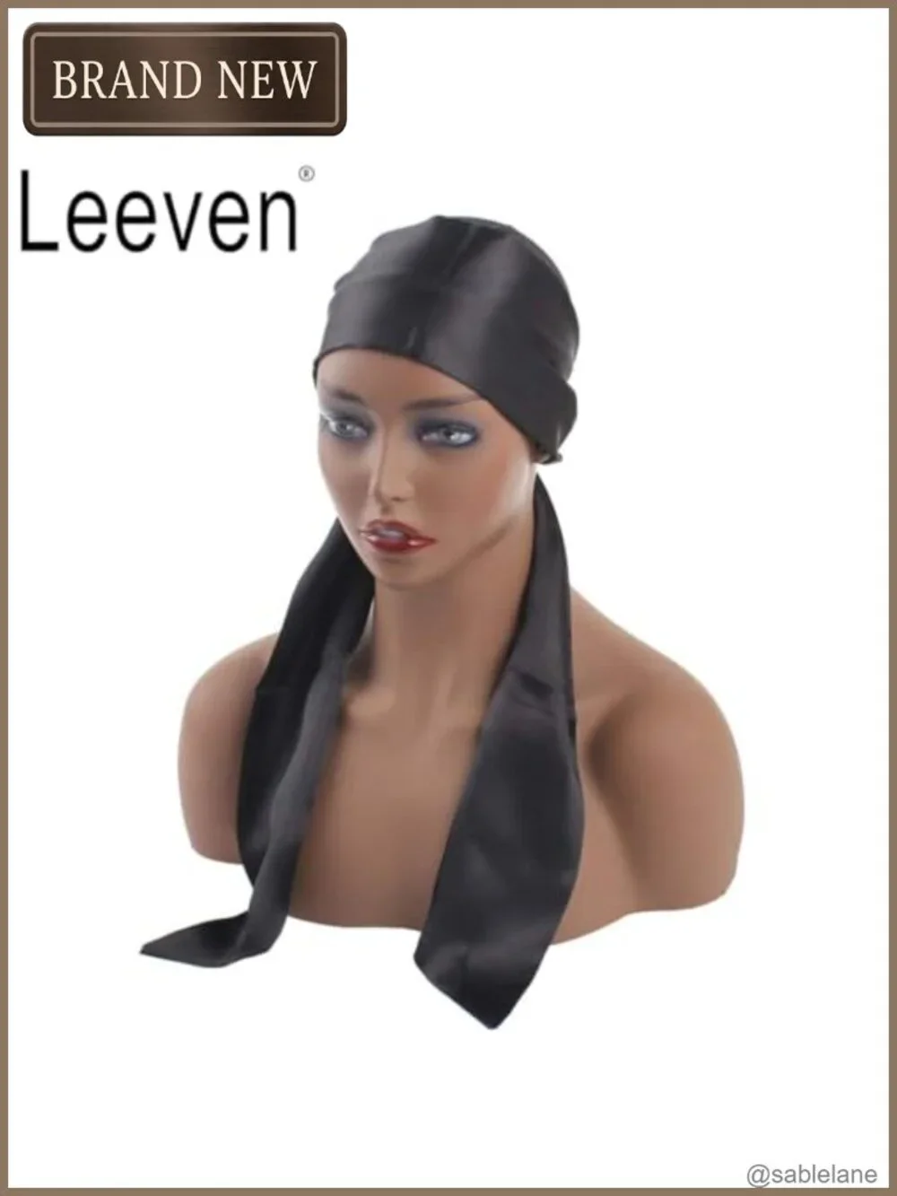 Set of 2 Satin Edge Wig Grip Bands Head Wraps 56x4.5 inches